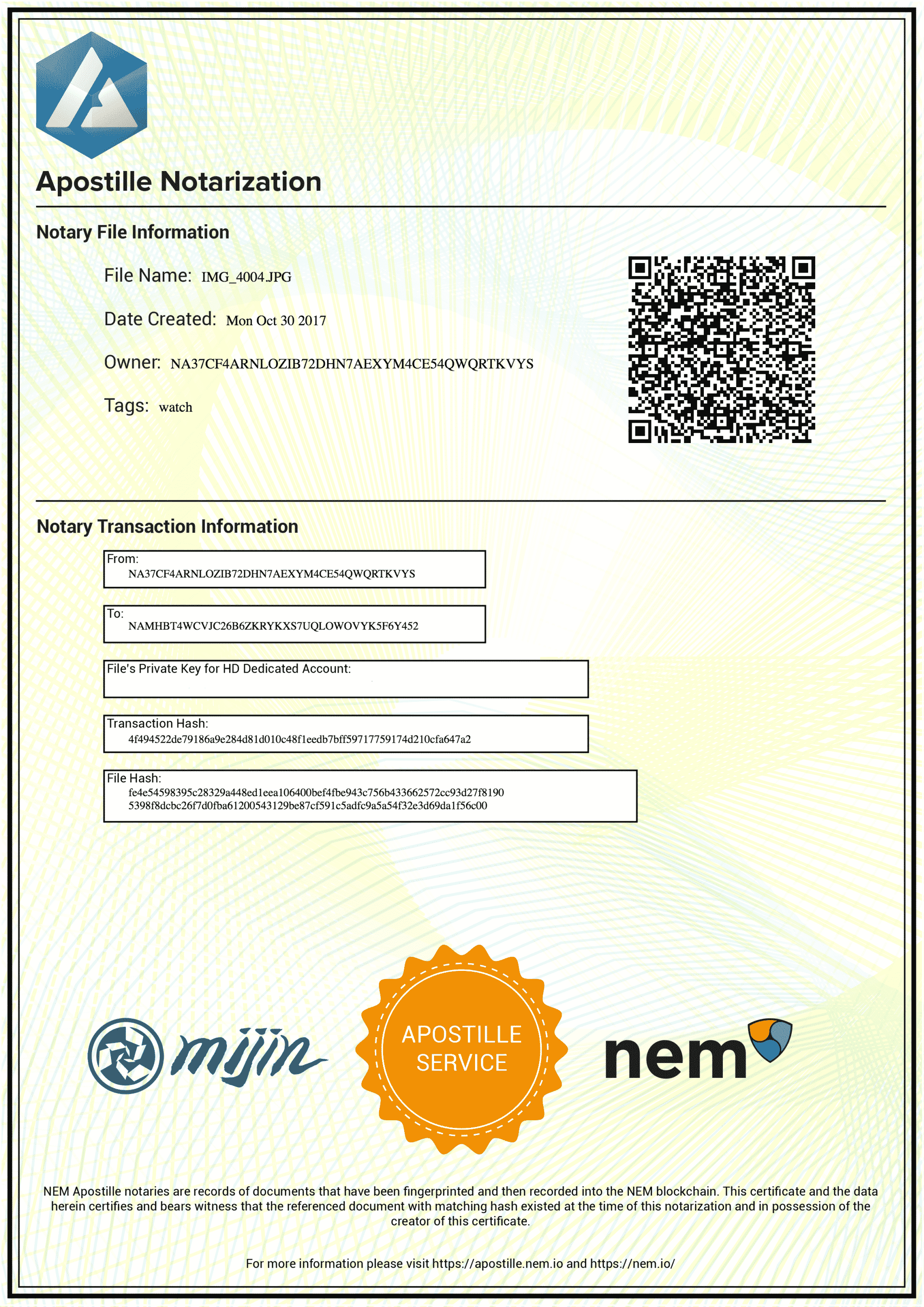 NEM(ネム)のアポスティーユシステムの紹介 COIN OTAKU(コインオタク)